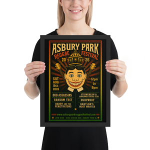 Asbury Park Reggae Festival 2026 Framed Matte Paper Poster